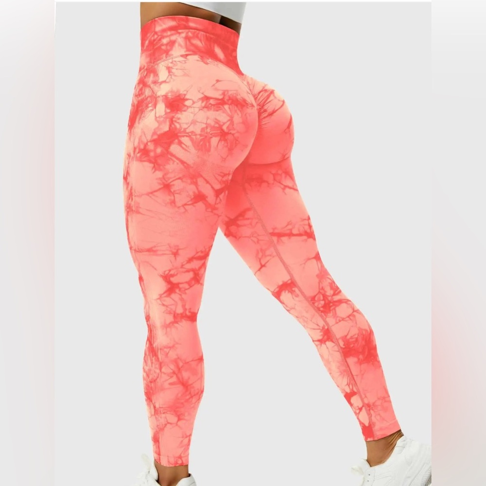 Pink Tie-Dye Nylon Spandex Top